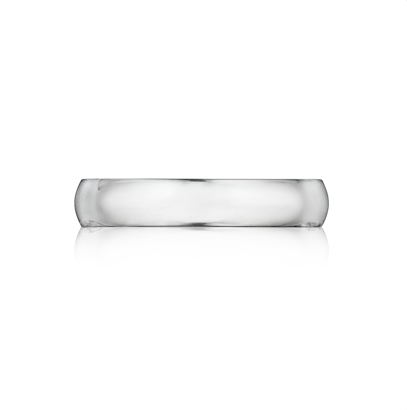 Gold Wedding Band in Platinum 