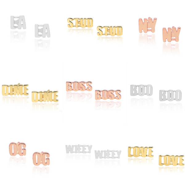 Catchphrase Studs