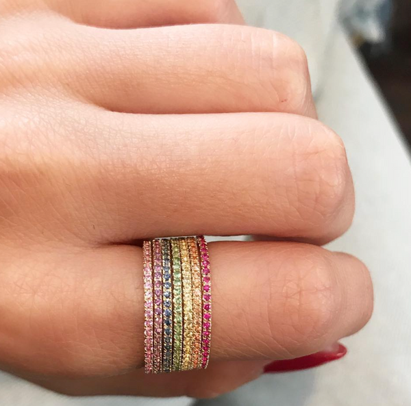 Rainbow Stack Bands - more sizes