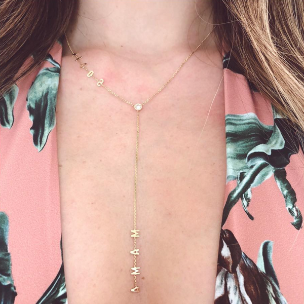 MAMA Lariat Necklace