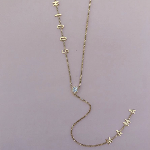 MAMA Lariat Necklace