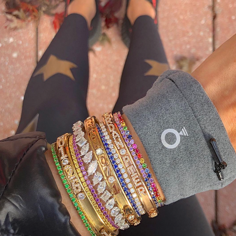 Large Multi-Shape Diamond Bracelet