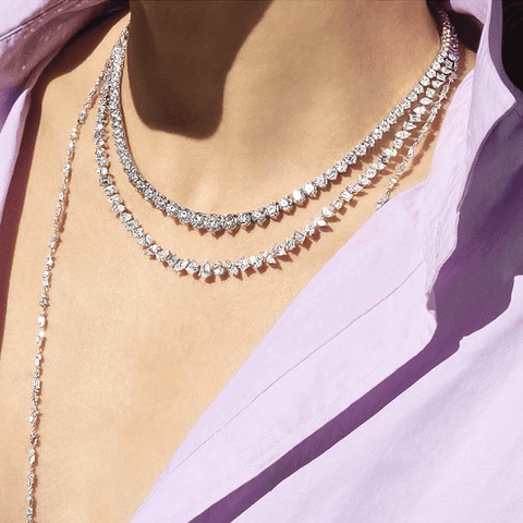 Multi-Shape Diamond Necklace