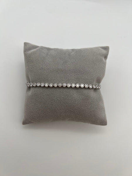 Bezel Set Round Tennis Bracelet 2.84ct
