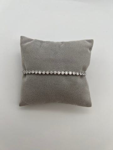 Bezel Set Round Tennis Bracelet 2.84ct