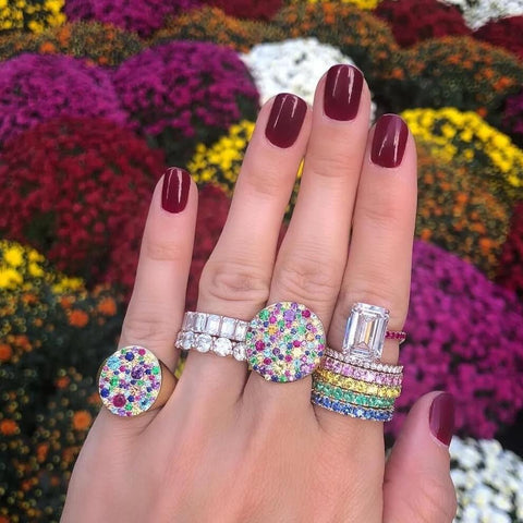 Large Rainbow Stack Bands