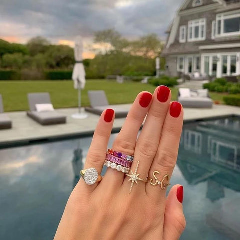 Gold Initial Ring