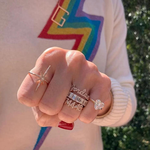 Call My Name Pave Diamond Ring
