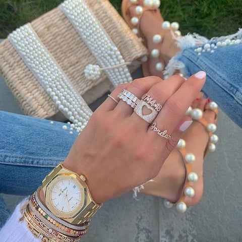 Pave Love is Love Ring