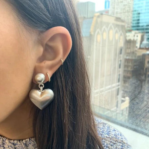 Puffed Heart Earrings