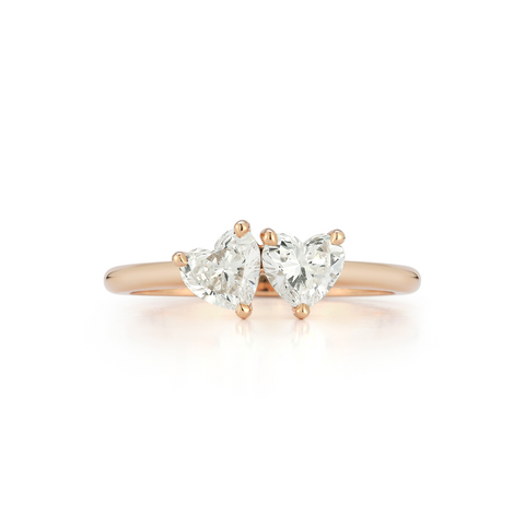 Engraved Heart Family Ring
