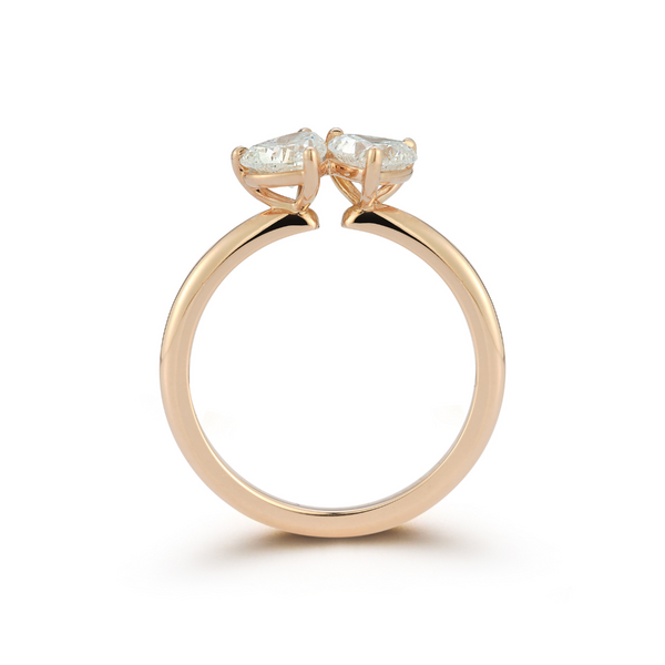 Engraved Heart Family Ring