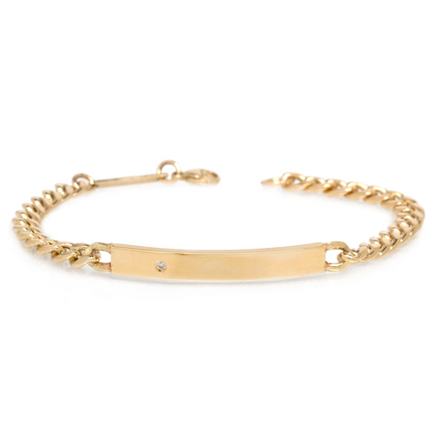 Gold ID Bracelet