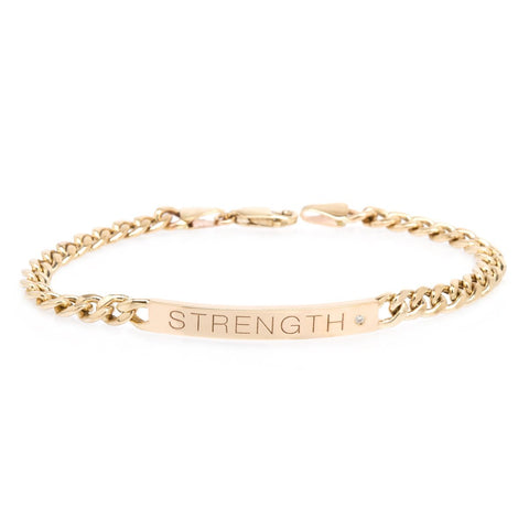 Gold ID Bracelet