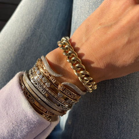 XXL Thick Link Curb Chain Bracelet