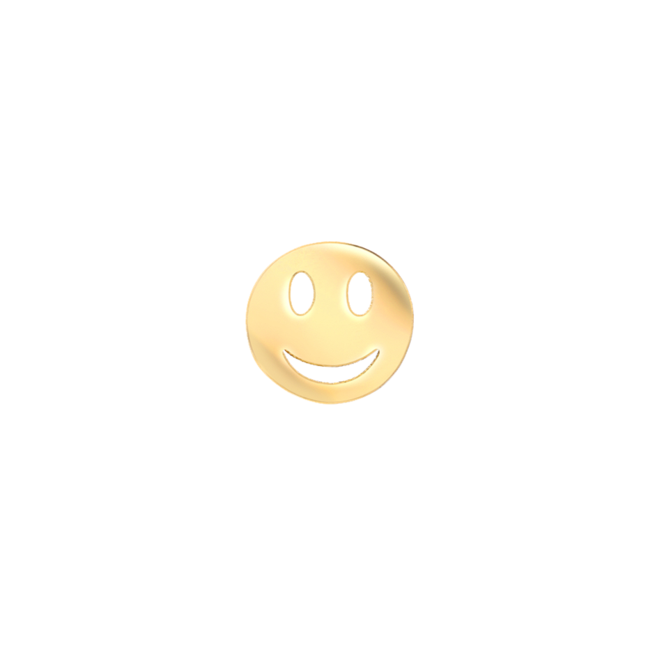 Gold Happy Emoji