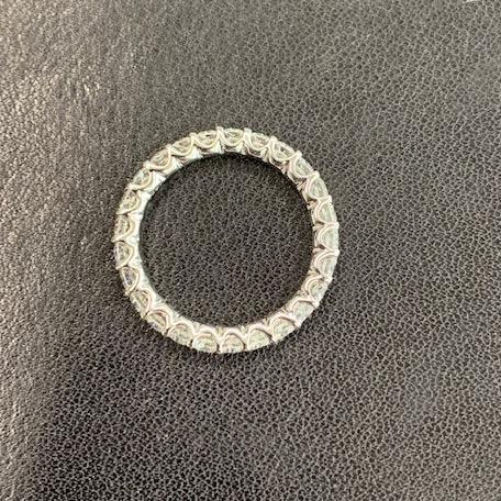 Round Diamond Scalloped Eternity Band