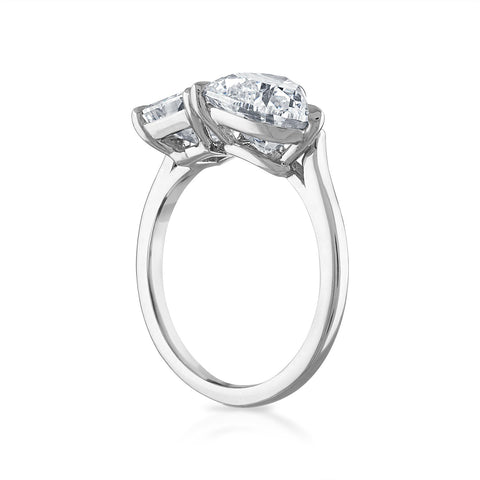 4.58cttw Heart Shaped and Radiant Cut Two-Stone Engagement Ring