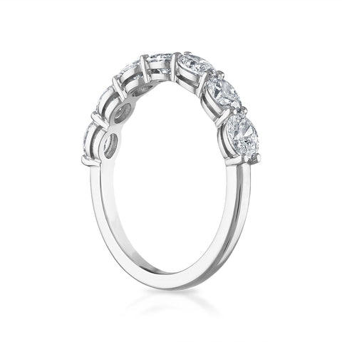 7 Stone Oval Diamond Band