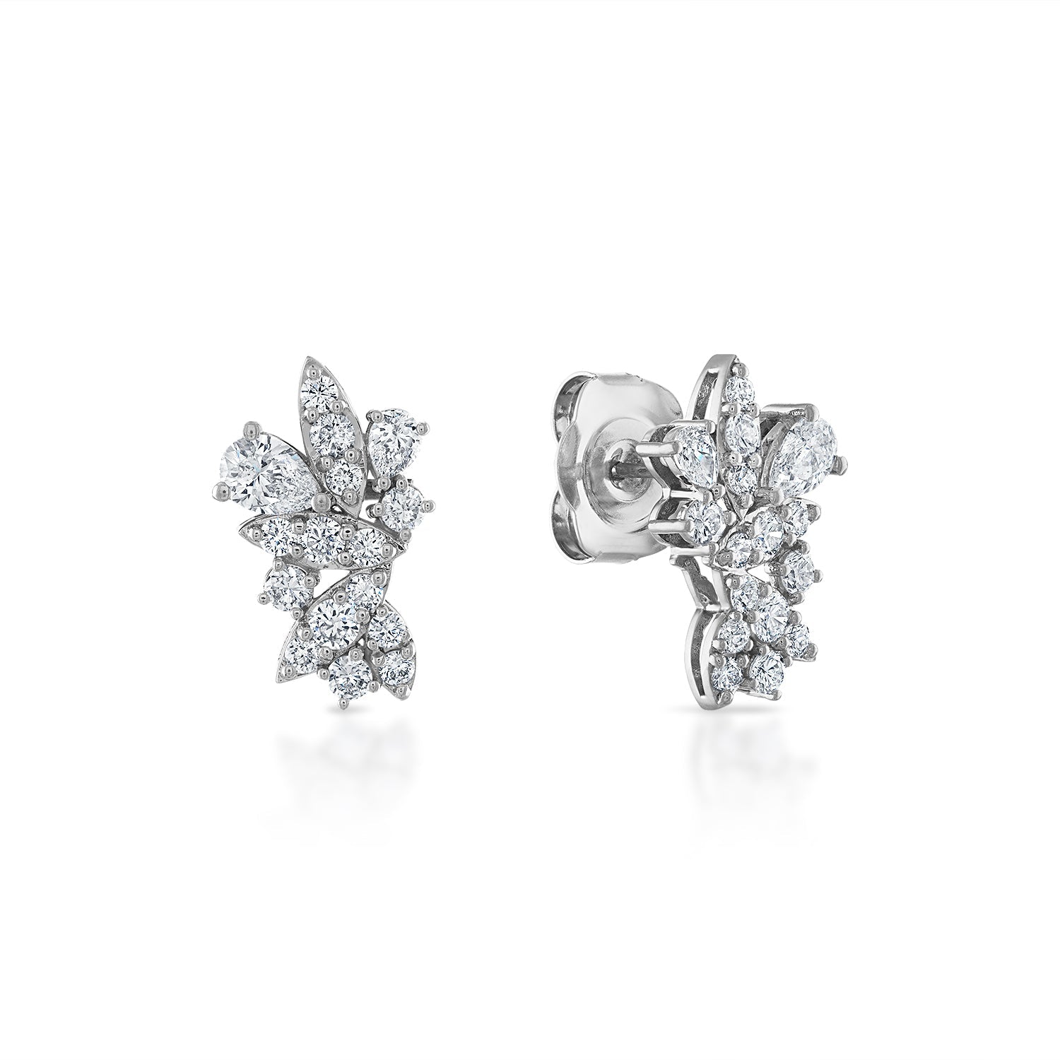 Cascade Diamond Stud Earring