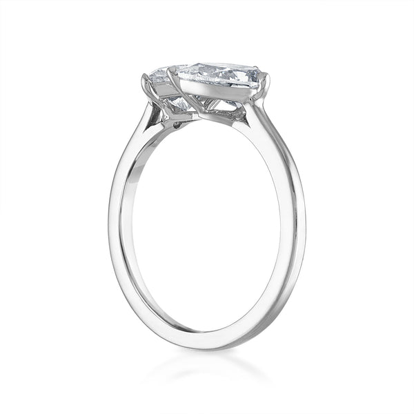 1.70cttw Heart Shaped and Pear Shaped Two-Stone Engagement Ring