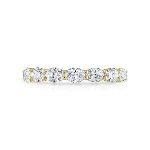 7 Stone Oval Diamond Band