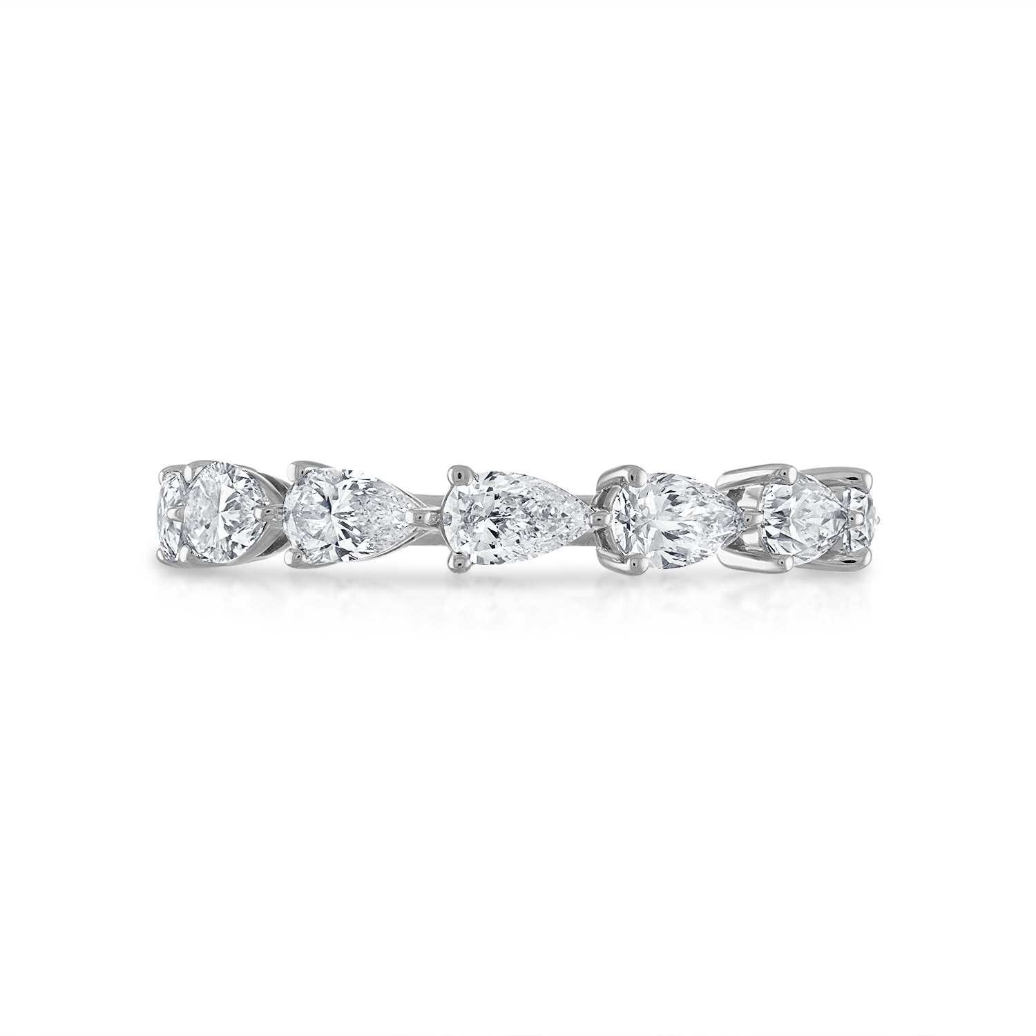 7 Stone Pear Diamond Band