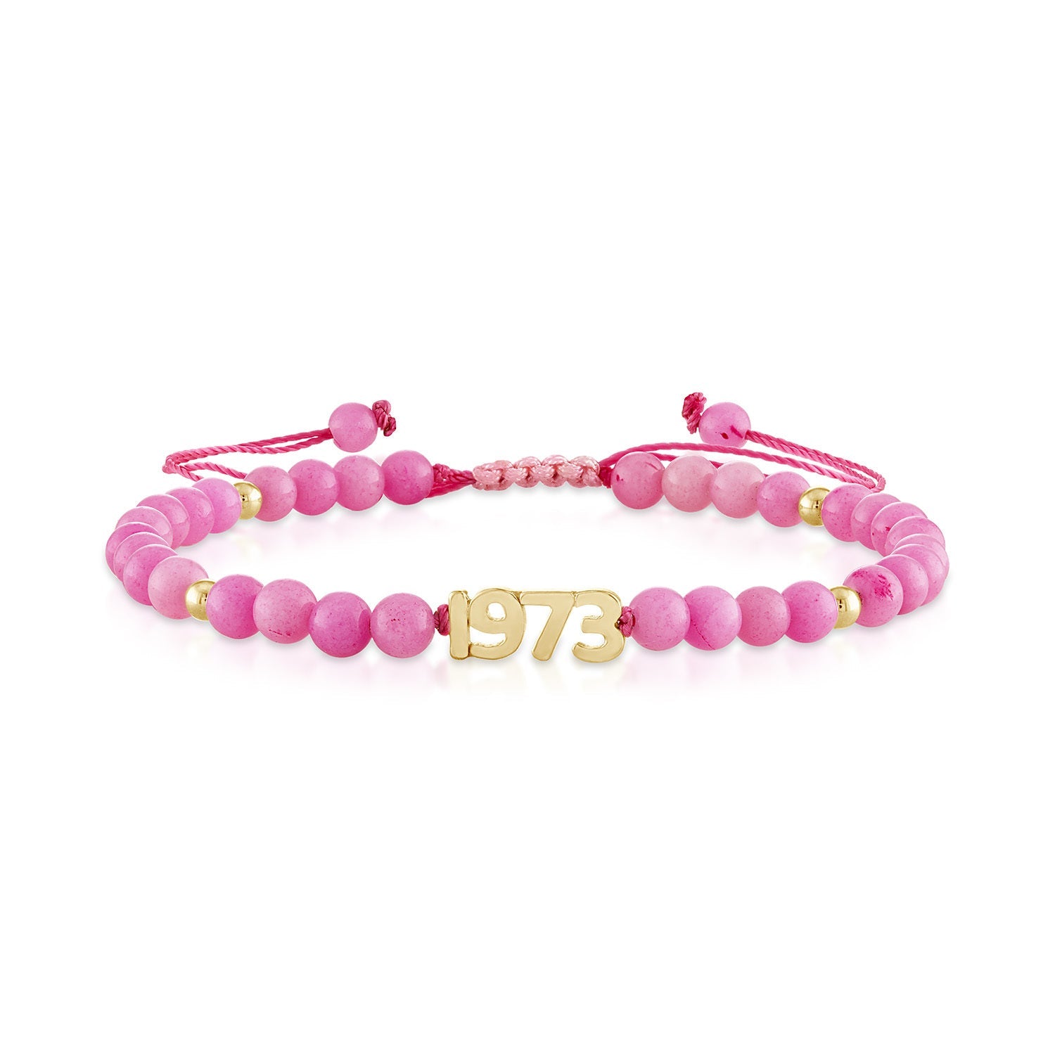 Extra Small Bubble 1973 Pink Beaded Bracelet