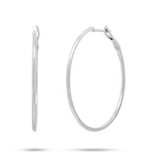 Gold Charm Hoop Earrings