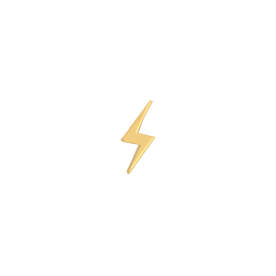 Gold Lighting Bolt