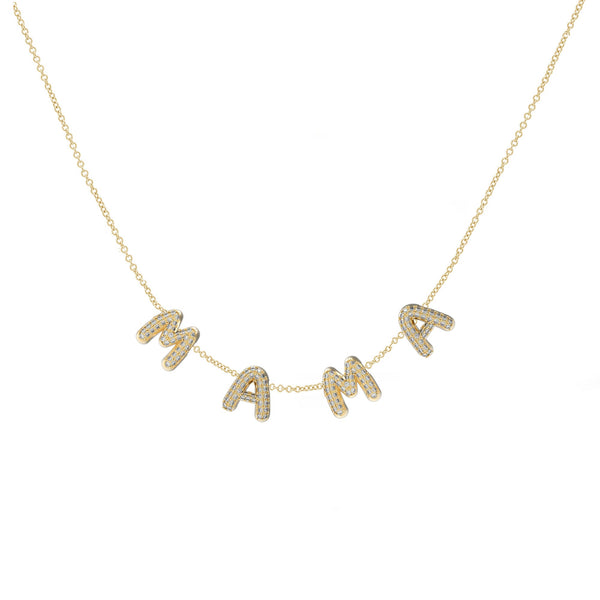 3D Diamond Bubble Necklace