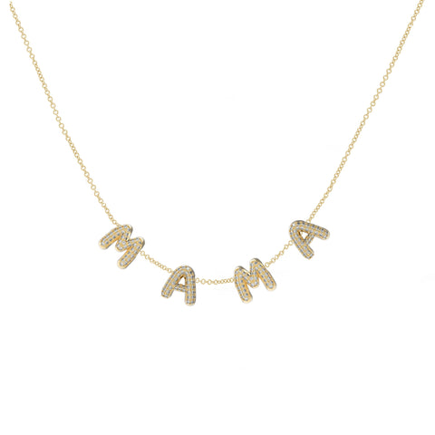 3D Diamond Bubble Necklace