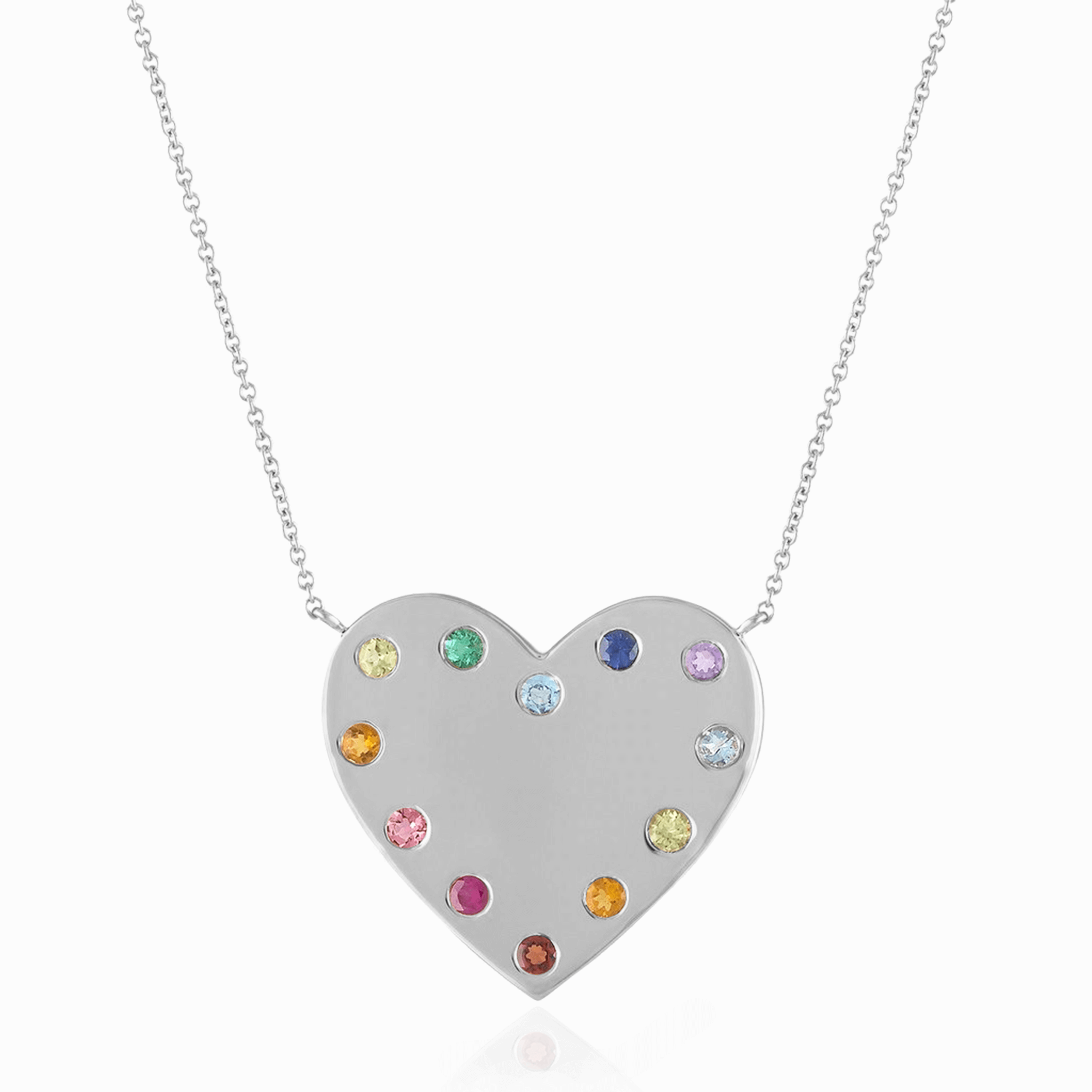 Rainbow Heart Necklace
