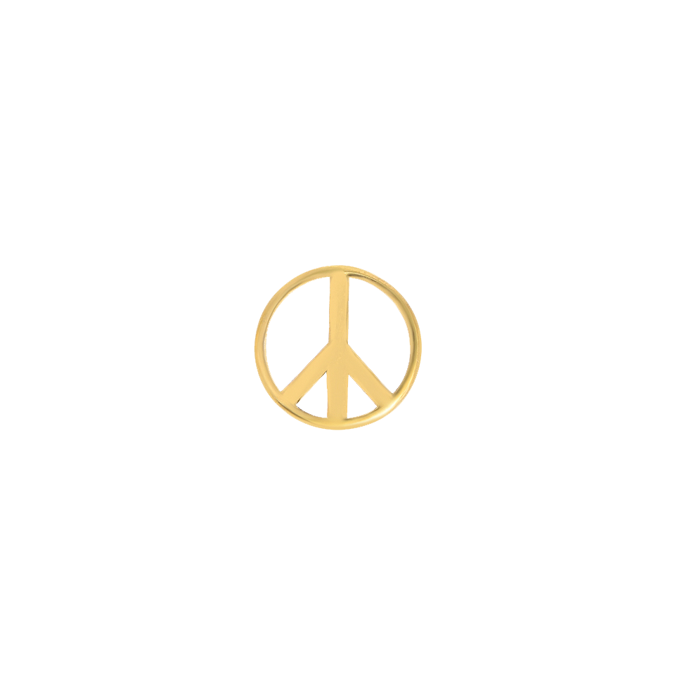 Gold Peace Sign