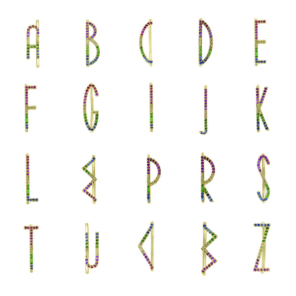 Rainbow Statement Stack Ring