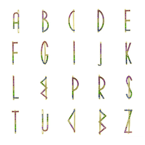 Rainbow Statement Stack Ring