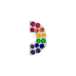 Mini Slider Rainbow Arc Charm