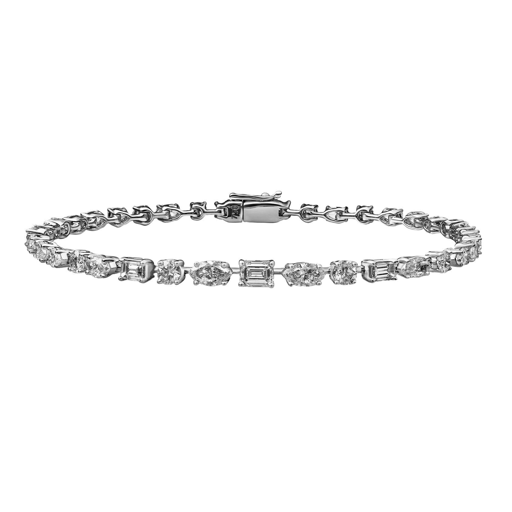 Mini Multi Shaped Diamond Bracelet
