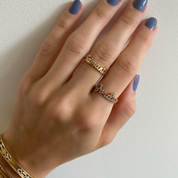 Call My Name Pave Diamond Ring