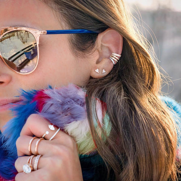 Mini Heart Studs