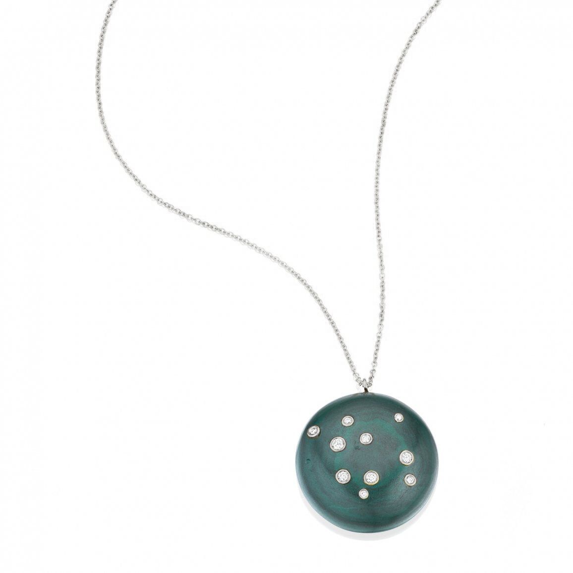 Green Onyx Constellation of Life Necklace
