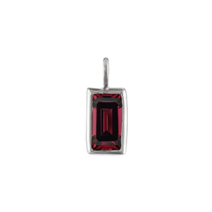 Pave Lock Baguette Charm