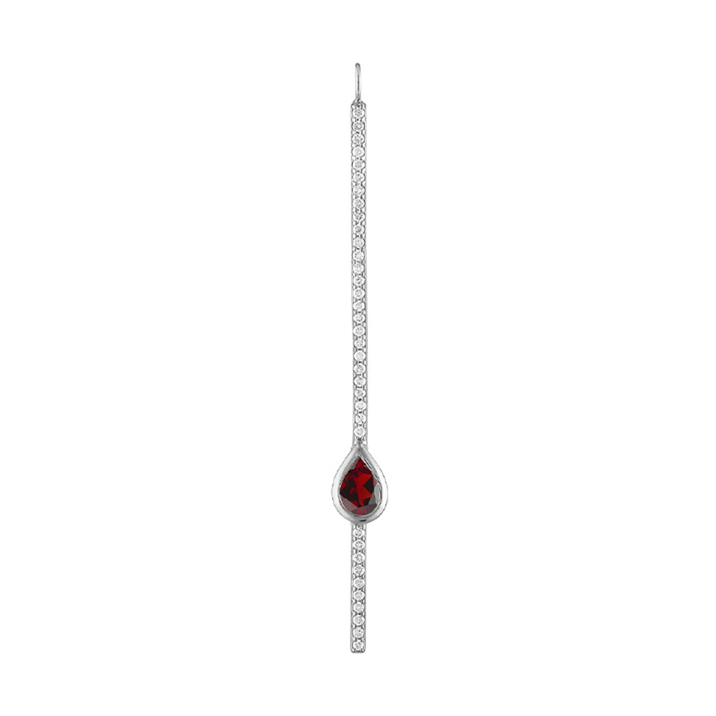 Pear Shape Pave Stick Charm